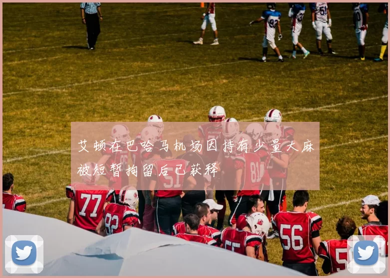 艾顿在巴哈马机场因持有少量大麻被短暂拘留后已获释