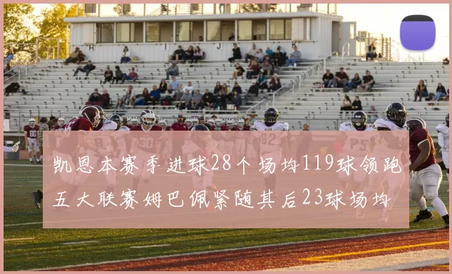 凯恩本赛季进球28个场均119球领跑五大联赛姆巴佩紧随其后23球场均115球